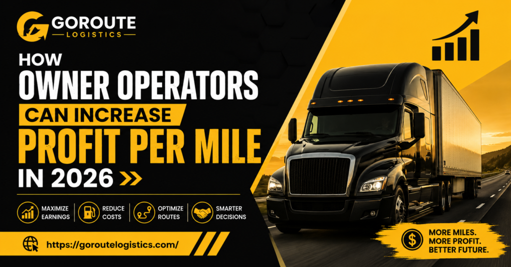 How Owner Operators Can Increase Profit Per Mile in 2026